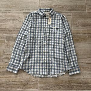 Grayers Men's Blue and White Shirt